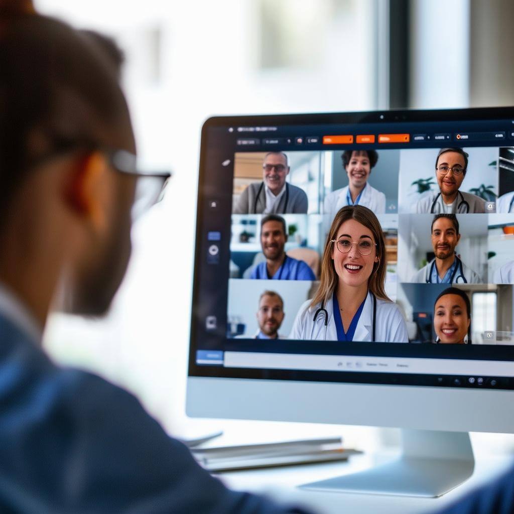 Zoom conversation with healthcare team